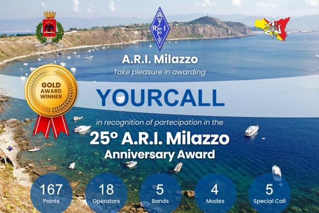 A.R.I. Milazzo - Award 25 Anniversario - 1